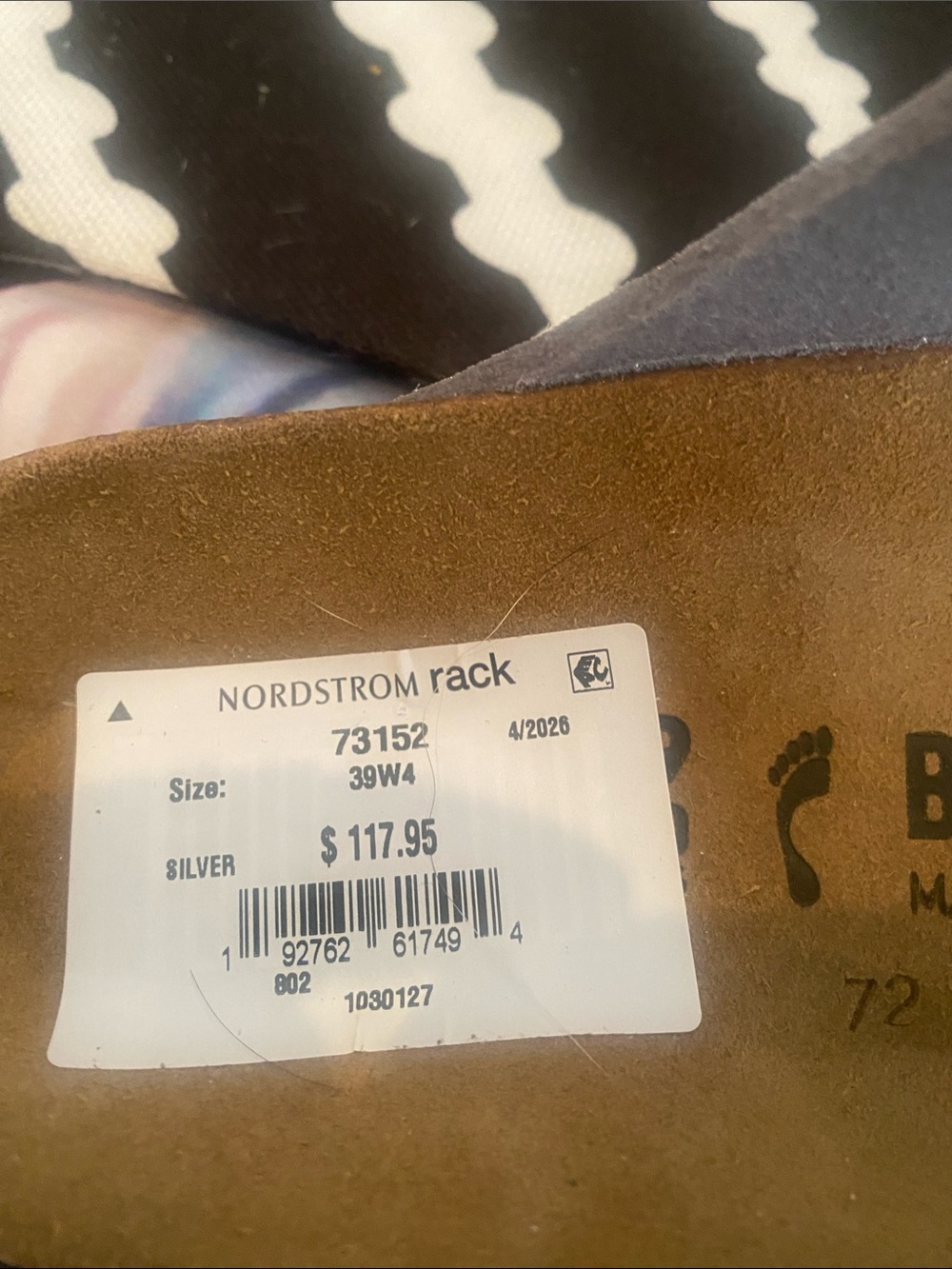 Birkenstock Arizona Glitter Double-Strap Sandals - Silver Glitter - Picture 3 of 4